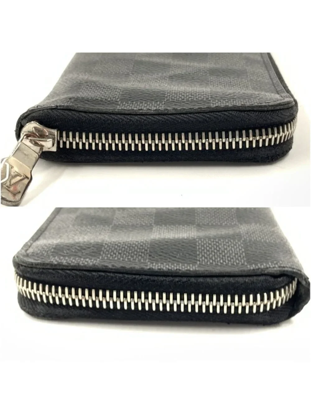Louis Vuitton Damier Graphite Zippy Wallet Vertical Zip Around Black